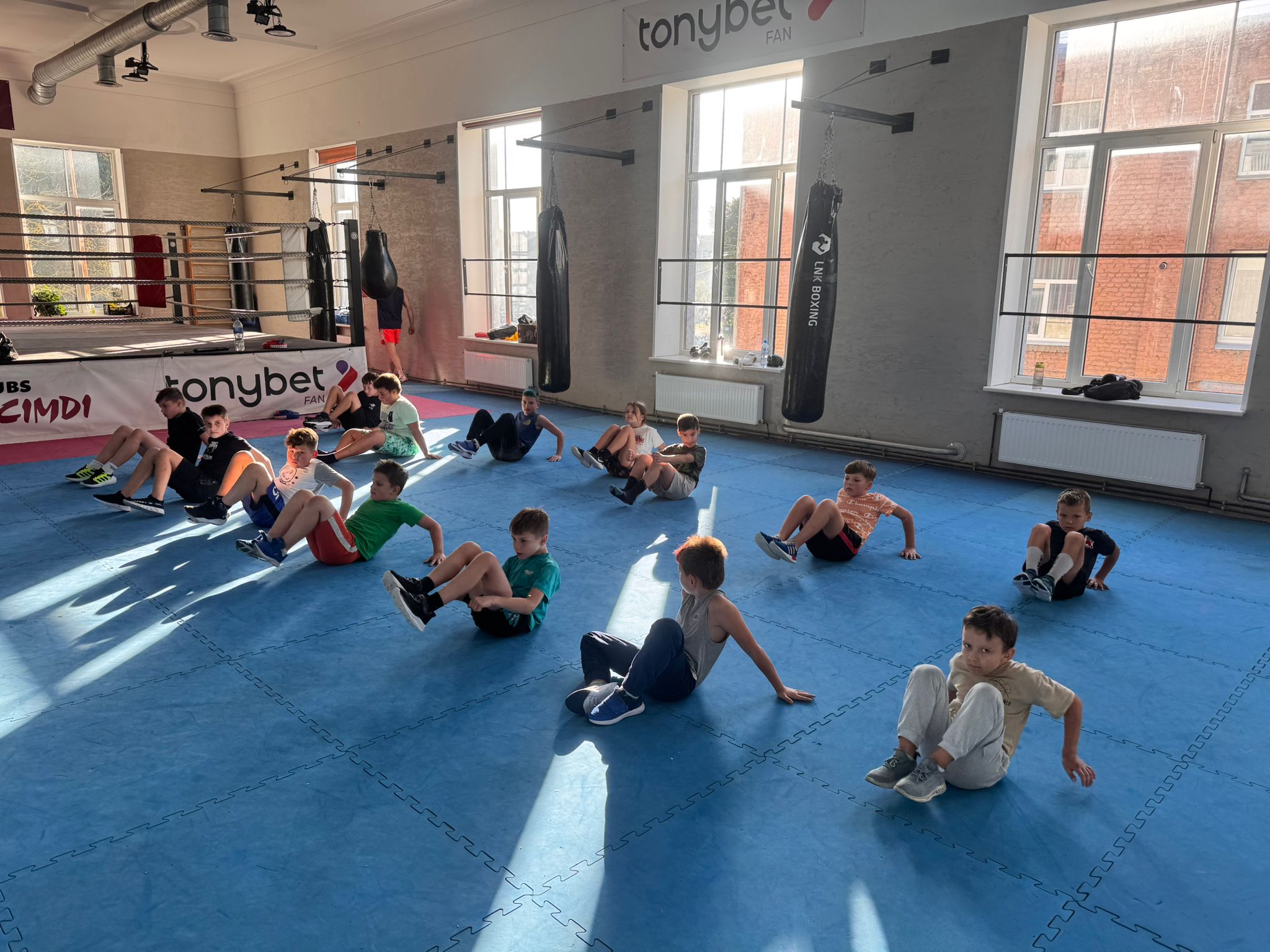 Bērnu bokss - Presītes trenēšana